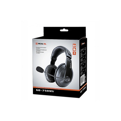 Гарнітура REAL-EL GD-750MV Black Гарнітура REAL-EL GD-750MV Black