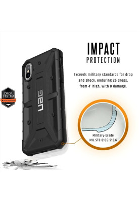 Чохол-накладка Urban Armor Gear Pathfinder для Apple iPhone X Black (IPHX-A-BK)