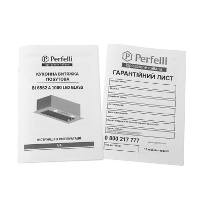 Витяжка Perfelli BI 6562 A 1000 BL LED Glass