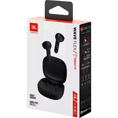 Bluetooth-гарнітура JBL Wave Flex Black (JBLWFLEXBLK) Bluetooth-гарнітура JBL Wave Flex Black (JBLWFLEXBLK)