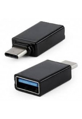 Адаптер Cablexpert USB Type-C - USB V 2.0 (M/F) Black (A-USB2-CMAF-01)