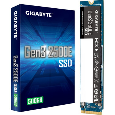 Накопичувач SSD  500GB Gigabyte Gen3 2500E M.2 PCIe NVMe 3.0 x4 3D TLC (G325E500G)