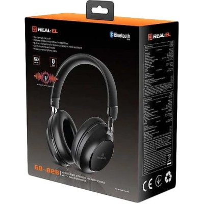 Bluetooth-гарнітура REAL-EL GD-828 Black Bluetooth-гарнітура REAL-EL GD-828 Black