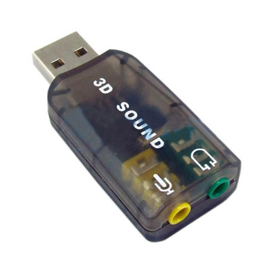 Звукова карта Dynamode USB 6(5.1) каналов 3D RTL Black (39623)