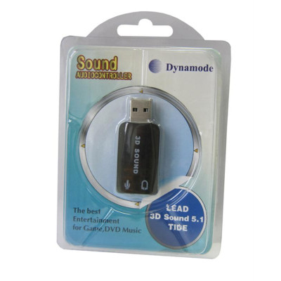 Звукова карта Dynamode USB 6(5.1) каналов 3D RTL Black (39623)