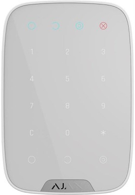 Бездротова сенсорна клавіатура Ajax KeyPad White (8706.12.WH1/38249.12.WH1)
