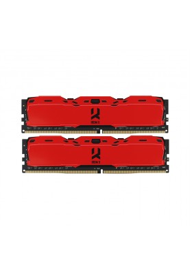 Модуль пам`ятi DDR4 2x8GB/3000 GOODRAM Iridium X Red (IR-XR3000D464L16S/16GDC)