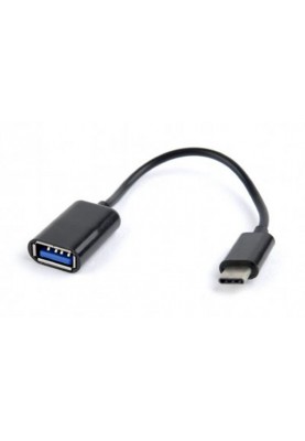 Кабель Cablexpert (A-OTG-CMAF2-01), USB2.0-USB Type-C, 0.2 м, чорний