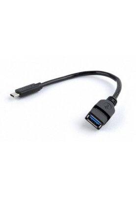 Кабель Cablexpert USB Type-C - USB V 3.0 (M/F), 0.2 м, чорний (A-OTG-CMAF3-01)
