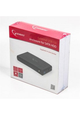 Зовнішня кишеня Gembird SATA HDD 3.5", USB 3.0, Black (EE3-U3S-3)