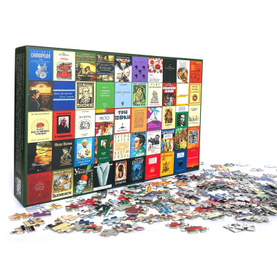 Пазл UkrainianPuzzles 50 українських книг Пазл UkrainianPuzzles 50 українських книг