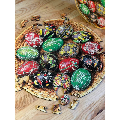 Пазл дерев`яний UkrainianPuzzles Писанки Пазл дерев`яний UkrainianPuzzles Писанки