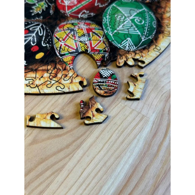 Пазл дерев`яний UkrainianPuzzles Писанки Пазл дерев`яний UkrainianPuzzles Писанки