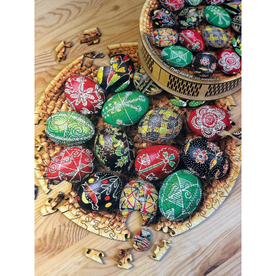 Пазл дерев`яний UkrainianPuzzles Писанки Пазл дерев`яний UkrainianPuzzles Писанки