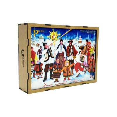 Пазл дерев`яний UkrainianPuzzles Українське різдво Пазл дерев`яний UkrainianPuzzles Українське різдво