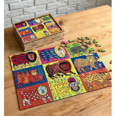 Пазл дерев`яний UkrainianPuzzles Звірі Примаченко