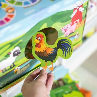 Навчальна гра. Тварини на фермі. Розроблено на основі методу Монтессорі