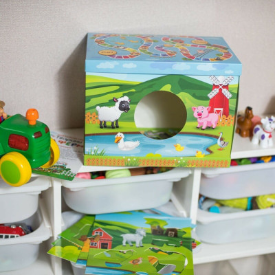 Навчальна гра. Тварини на фермі. Розроблено на основі методу Монтессорі