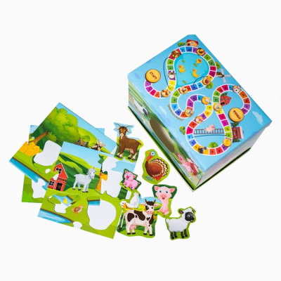 Навчальна гра. Тварини на фермі. Розроблено на основі методу Монтессорі