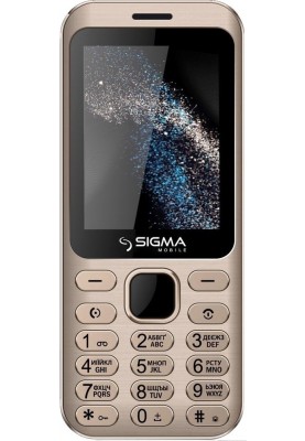 Мобiльний телефон Sigma mobile X-style 33 Steel Dual Sim Gold