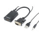 Адаптер Cablexpert HDMI - VGA (F/M), 0.15 м, Black (A-VGA-HDMI-01)