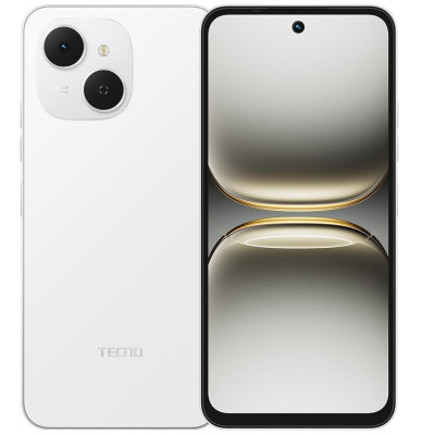 Смартфон Tecno Spark 40C (KM4k) 4/128GB Veil White (4894947093036)