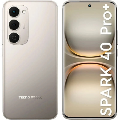 Смартфон Tecno Spark 40 Pro+ (KM7) 8/256GB Moon Titanium (4894947096358) Смартфон Tecno Spark 40 Pro+ (KM7) 8/256GB Moon Titanium (4894947096358)
