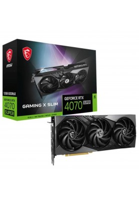 Відеокарта GF RTX 4070 Super 12GB GDDR6X Gaming X Slim MSI (GeForce RTX 4070 SUPER 12G GAMING X SLIM)