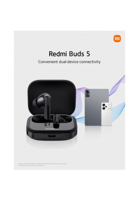 Bluetooth-гарнітура Xiaomi Redmi Buds 5 Black (BHR7627GL)_