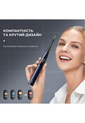 Розумна зубна електрощітка Oclean X Pro Digital Electric Toothbrush Dark Blue (6970810553482)