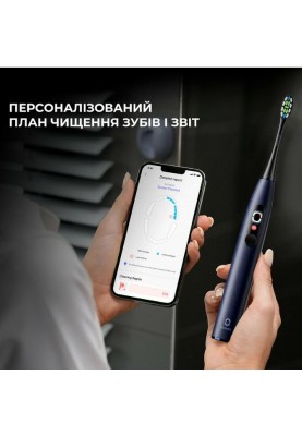 Розумна зубна електрощітка Oclean X Pro Digital Electric Toothbrush Dark Blue (6970810553482)