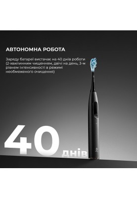 Розумна зубна електрощітка Oclean X Ultra Set Black (OLED) (6970810553499)