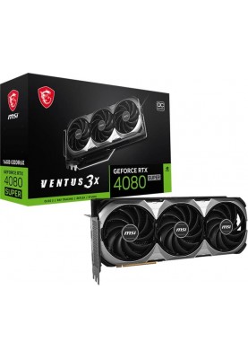 Відеокарта GF RTX 4080 Super 16GB GDDR6X Ventus 3X MSI (GeForce RTX 4080 SUPER 16G VENTUS 3X OC)