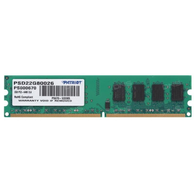 Модуль пам`яті DDR2 2GB/800 Patriot Signature Line (PSD22G80026)