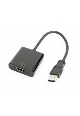 Адаптер Cablexpert (A-USB3-HDMI-02) USB3.0-HDMI, 0.15 м, чорний