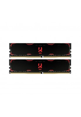 Модуль пам`ятi DDR4 2x8GB/2400 GOODRAM Iridium Black (IR-2400D464L15S/16GDC)