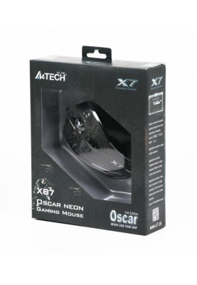 Миша A4Tech X87 Oscar Neon Black USB