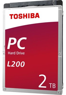 Накопичувач HDD 2.5" SATA 2.0TB Toshiba L200 5400rpm 128MB (HDWL120EZSTA)