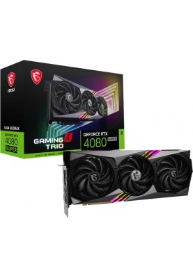 Відеокарта GF RTX 4080 Super 16GB GDDR6X Gaming X Trio MSI (GeForce RTX 4080 SUPER 16G GAMING X TRIO)