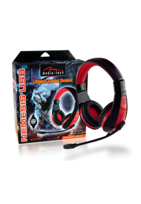 Гарнітура Media-Tech Nemesis USB Black/Red (MT3574)