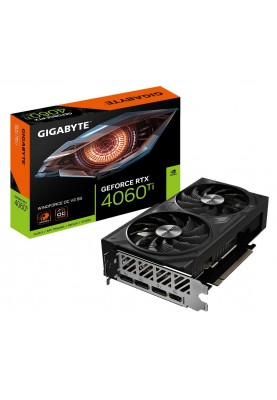 Відеокарта GF RTX 4060 Ti  8GB GDDR6 Windforce OC V2 Gigabyte (GV-N406TWF2OCV2-8GD)