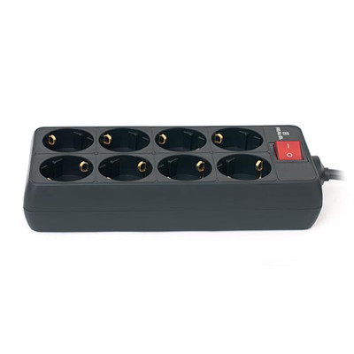 Фільтр живлення REAL-EL RS-8 Protect 1.8 м Black