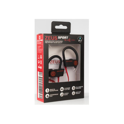 Bluetooth-гарнітура AirOn Zeus Sport Black/Red (6945545500230)