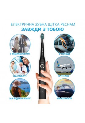 Електрична зубна щітка Pecham Black Travel PC-080