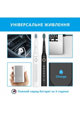 Набір зубних щіток Pecham Black and White Travel Set PC-084 (0290119010100)