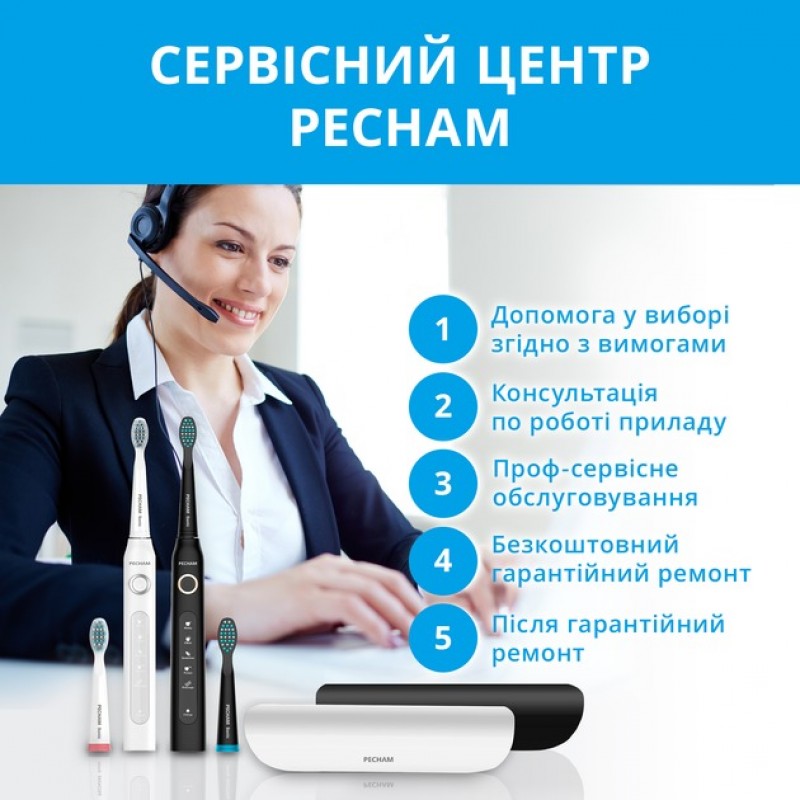 Набір зубних щіток Pecham Black and White Travel Set PC-084 (0290119010100)