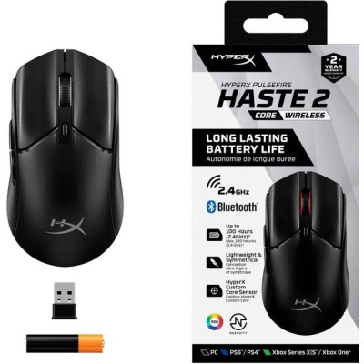 Миша бездротова HyperX Pulsefire Haste 2 Core Wireless Black (8R2E6AA) Миша бездротова HyperX Pulsefire Haste 2 Core Wireless Black (8R2E6AA)