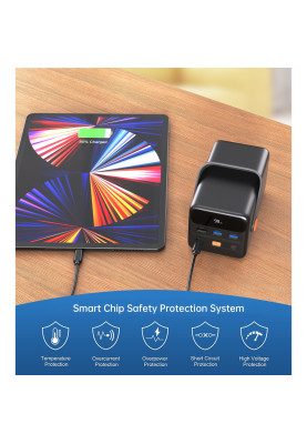 Універсальна мобільна батарея Choetech B664 50000mAh Black (B664-CCBE)