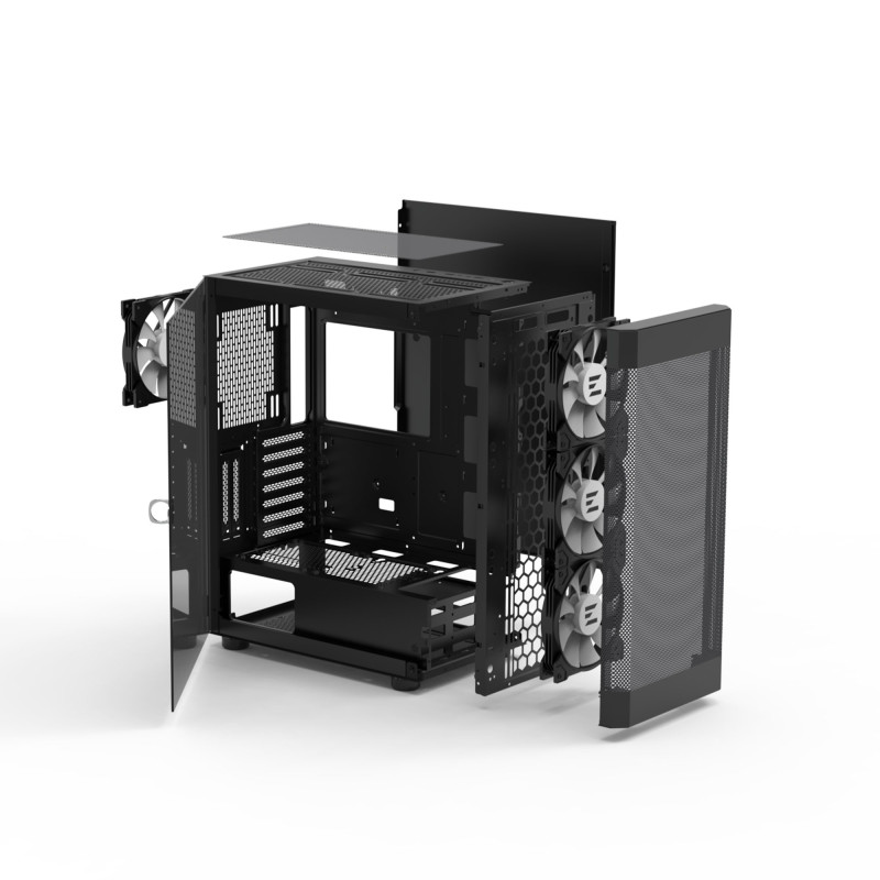 Корпус Zalman I4 TG Black (I4TGBLACK) без БЖ