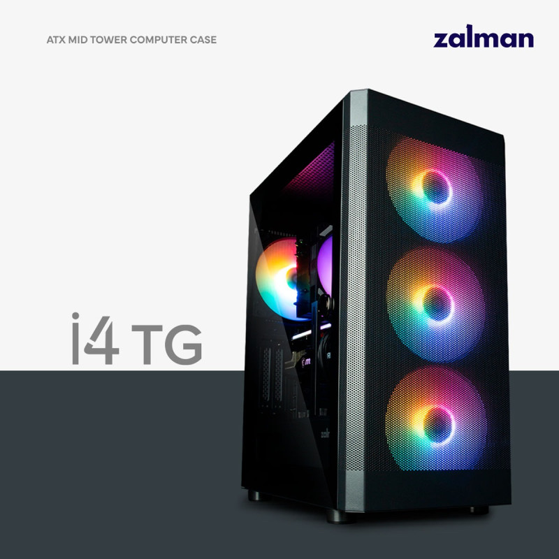 Корпус Zalman I4 TG Black (I4TGBLACK) без БЖ